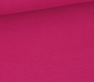 Bündchen Standard - Feine Rippen - Uni - Fuchsia - #877