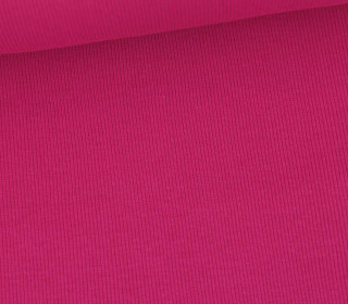 Bündchen Standard - Feine Rippen - Uni - Fuchsia - #877