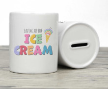 Keramik-Spardose - Saving up for ice cream