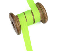 1m Ripsband - Schleifenband - Zierband - 16mm - Uni - Neongrün