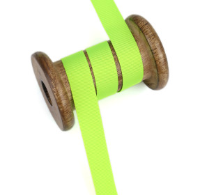 1m Ripsband - Schleifenband - Zierband - 16mm - Uni - Neongrün