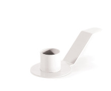 Kerzenhalter - Die Holde Isolde - Weiß (01) - Kreativer Kerzenständer für Stabkerzen 2,2cm - für z.B. Untertassen & Gegossenes