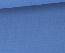 Musselin - Muslin - Double Gauze - Uni - Royalblau