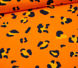 Sommersweat - Leo Love - Leoparden Muster - Orange
