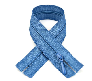 1 Polyesterreißverschluss - 60cm - S2 - Nicht Teilbar - Nahtfein -  Hochwertig - Prym - Taubenblau (235)