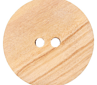 1 Holzknopf - 18mm - 2-Loch - Natur