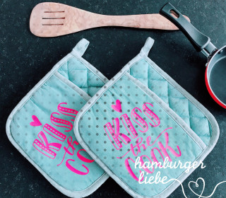 Plotterdatei – Kiss the Cook – Hamburger Liebe