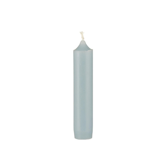 1 kleine Kerze - Kurze Stabkerze - Paraffin - 11cm - Ø 2,2cm  - Aqua Haze
