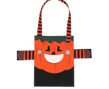 DIY-NÄHSET - Kleine Monstertasche - Softshell - Fleece - Halloween - Kürbis - Sammeltasche - abby and amy