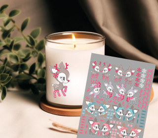 Rub-On Sticker - SchneeKitz & WinterKitz - Nikiko - Tante Henni Rub-Ons - vielfältig nutzbar