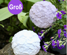 Silikon - Gießform - Dekokugel mit 3D Blüten - Gartenstecker - Groß - vielfältig nutzbar