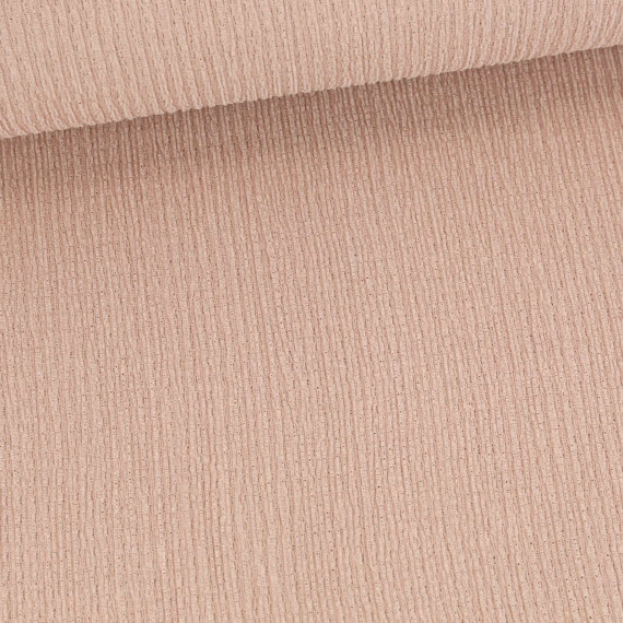 Baumwoll Crinkle - Uni - Leicht elastisch - Puderrosa