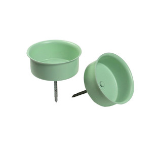 2 Teelicht-Kerzenhalter - Adventskranzstecker - 40mm - Für Dekorationen - Mint