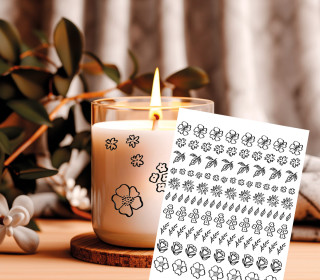 Rub-On Sticker - Blumentag - Tante Henni Rubon - vielfältig nutzbar