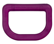 1 D-Ring - 40mm - Taschenring - Kunststoff - Transparent - Violett