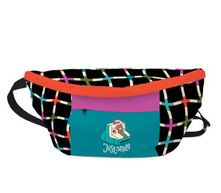 DIY-Nähset - BIG HipBag - Bauchtasche - Colour Grid - Hamburger Liebe - Outdoorstoff - abby and amy