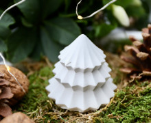 Silikon - Gießform - Zauberhafter Tannenbaum - auch toll für Kerzen - Klein - vielfältig nutzbar