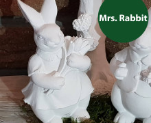 Silikon - Gießform - Mr. & Mrs. Rabbit - Osterhasen - Mrs. Rabbit - vielfältig nutzbar