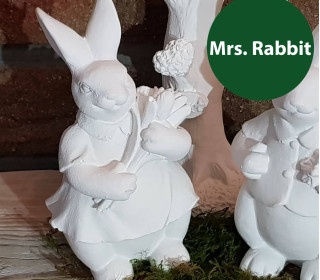 Silikon - Gießform - Mr. & Mrs. Rabbit - Osterhasen - Mrs. Rabbit - vielfältig nutzbar