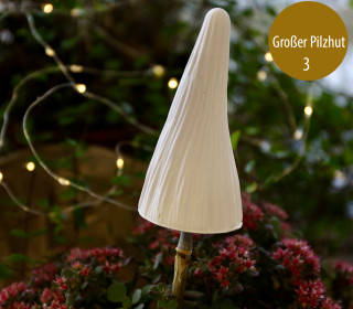 Silikon - Gießform - Pilzhüte - für Stöcker/Stäbe - Herbst - Großer Pilzhut 3 -  vielfältig nutzbar