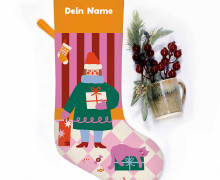 DIY-Nähset - Nikolaussocke - Softshell - Cutout Christmas - Mix