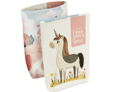 DIY-NÄHSET - Buchtasche - Once Upon A Time - Schloss & Einhorn - Softshell - abby and amy