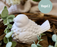 Silikon - Gießform - Hübscher Vogel - dickes Gefieder - Vogel 2 - vielfältig nutzbar