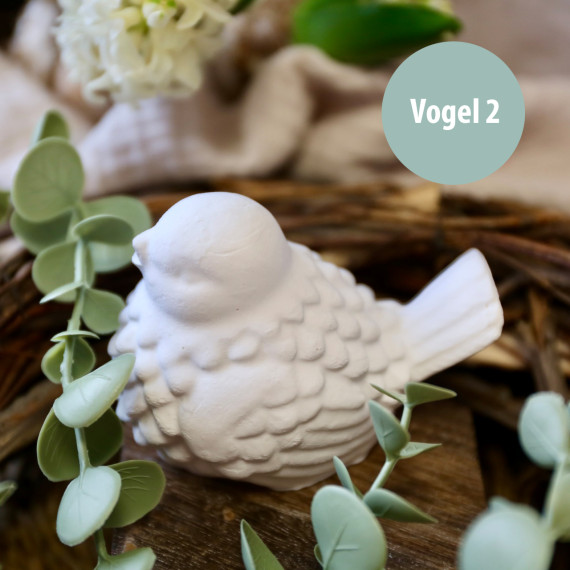 Silikon - Gießform - Hübscher Vogel - dickes Gefieder - Vogel 2 - vielfältig nutzbar