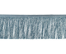 1 Meter Fransenband - Fransenborte - 10cm - Taubenblau