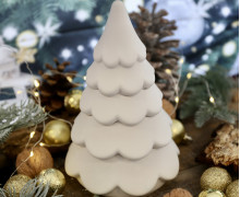 Silikon - Gießform - Zauberhafter Tannenbaum - Dose - 4 teilig - stapelbar - Kerzengefäß - offizieller Partner von Boowan Nicole - vielfältig nutzbar