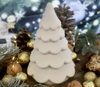 Silikon - Gießform - Zauberhafter Tannenbaum - Dose - 4 teilig - stapelbar - Kerzengefäß - offizieller Partner von Boowan Nicole - vielfältig nutzbar