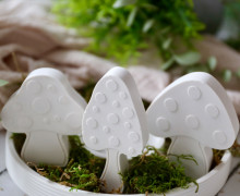 Silikon - Gießform - Kleine Glückspilze - Pilze - Multiform - vielfältig nutzbar