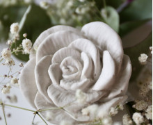 Silikon - Gießform - Kleine Rosenblüte - Blüte - Rose - vielfältig nutzbar