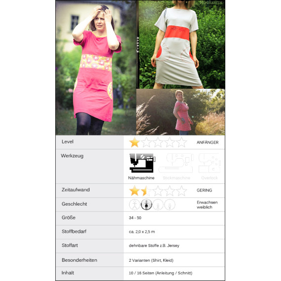 Ebook - Shirt/Kleid - "Trivia" - Gr. 34 bis 50