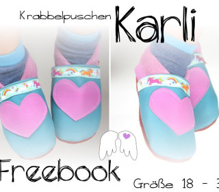 Ebook Krabbelpuschen Lederpuschen Karli Gr. 18 - 37 Engelinchen Freebook