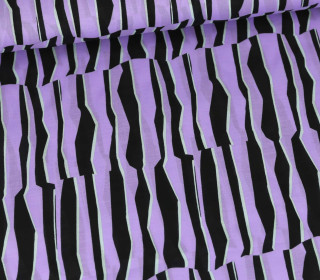 Baumwolle - Webware - Voile - Geometric - Lila Hell
