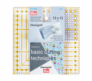 1 Universal-Lineal - Omnigrid - 15x15cm - Prym - Transparent