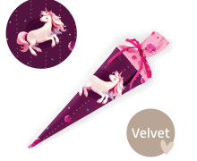 DIY-Nähset Schultüte - GESCHWISTERTÜTE - Einhornträume - Velvet - abby and amy
