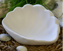 Silikon - Gießform - Kleine Muschel - Seifenschale - Dekoschale - z.B. für Kerzen-Sandgranulat - vielfältig nutzbar