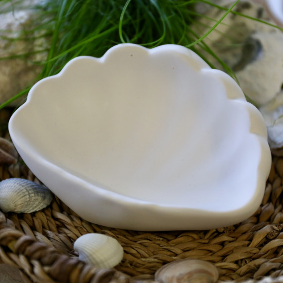 Silikon - Gießform - Kleine Muschel - Seifenschale - Dekoschale - z.B. für Kerzen-Sandgranulat - vielfältig nutzbar