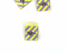 1 Label - Blitz - Streifen - Hellgelb/Altflieder - Katzengold Designs