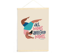 DIY-Stoffposter - All Bodies Are Good Bodies - Hamburger Liebe