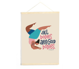 DIY-Stoffposter - All Bodies Are Good Bodies - Hamburger Liebe