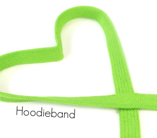 1m flache Kordel - Hoodieband - Kapuzenband - Grün