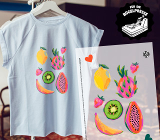 Onkel Bo's Bügelbilder - DIN A4 - Colorful Fruits - BIG