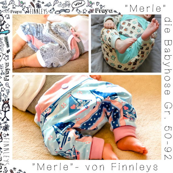 Ebook - Merle Gr. 50 - 92 - die Babyhose kurz und lang