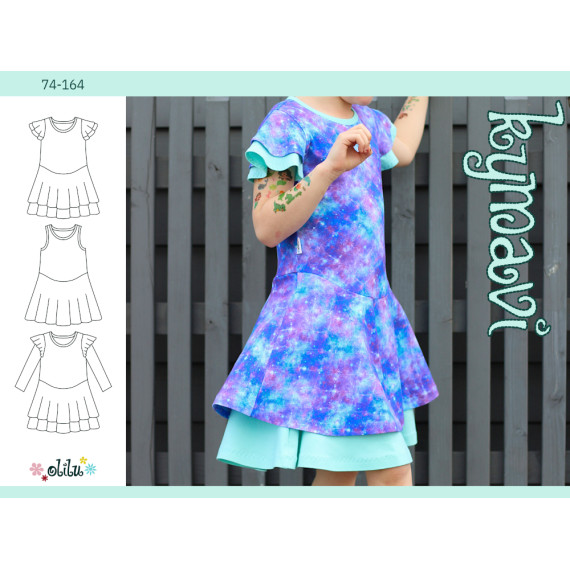 KYMAVI Volantkleid 74-164 bequemes Jerseykleid - olilu