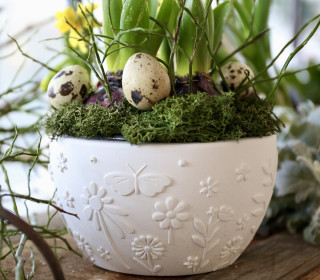 Silikon - Gießform - Dekoschale - Frühlingsdesign - Blumenwiese - Blumenmeer - vielfältig nutzbar