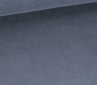 Cord - Breitcord - Leicht Elastisch - 320g - Washed-Look - Uni - Taubenblau