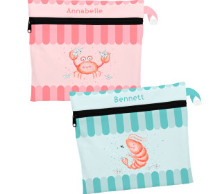 DIY-Nähset - 2 Wetbags - Softshell  - Sommer-Tiefseebande - Treeebird